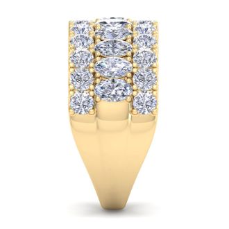 2 Carat Lab Grown Diamond Band Ring In 14K Yellow Gold