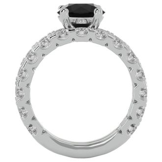 3 Carat Semi Mount Bridal Set In 14K White Gold