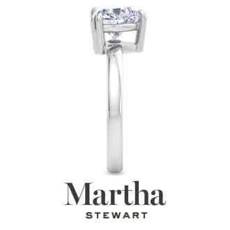 Martha Stewart 2 Carat Heart Shape Lab Grown Diamond Solitaire Engagement Ring In Sterling Silver