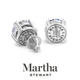Martha Stewart 3 Carat Lab Grown Diamond Stud Earrings In Sterling Silver