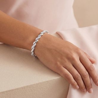 Jaclyn Smith 1 Carat Moissanite Bracelet, 7 Inches