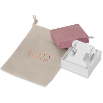 Jaclyn Smith 1/4 Carat Moissanite Hoop Earrings