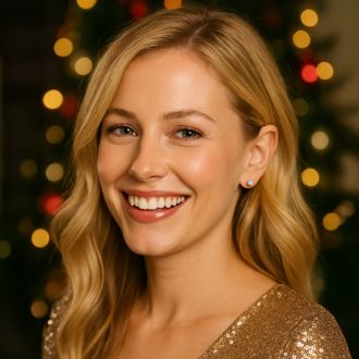 1 Carat Blue Moissanite Stud Earrings In Yellow Gold