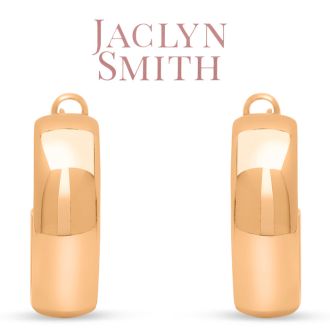 Jaclyn Smith Thick Gold Hoop Earrings, 1 Inch