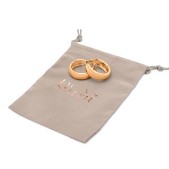 Jaclyn Smith Thick Gold Hoop Earrings, 1 Inch