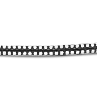 Estate Jewelry Sterling Silver Antiqued-Styled Bangle Bracelet