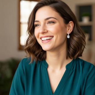 Martha Stewart 6 Carat Emerald Cut Lab Grown Diamond Drop Earrings In 14 Karat White Gold