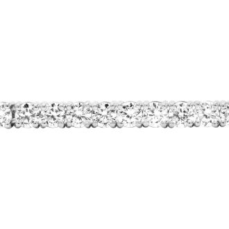 5.82 Carat Lab Grown Diamond Tennis Bracelet In Sterling Silver, 7 Inches