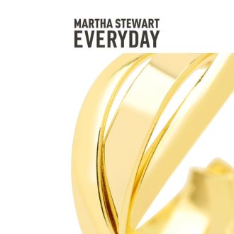 Martha Stewart Everyday Twist Hoop Earrings In Gold