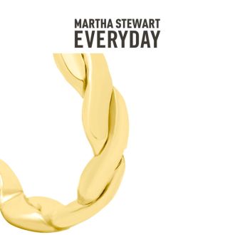 Martha Stewart Everyday Preppy Hoop Earrings In Gold