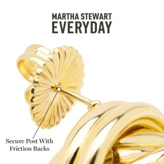 Martha Stewart Everyday Circle Stud Earrings In Gold