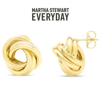 Martha Stewart Everyday Circle Stud Earrings In Gold