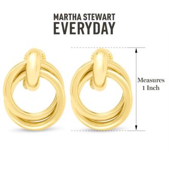 Martha Stewart Everyday City Drop Earrings In Gold