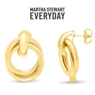 Martha Stewart Everyday City Drop Earrings In Gold