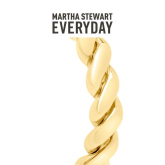 Martha Stewart Everyday Cord Hoop Earrings In Gold