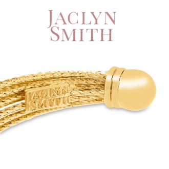 Jaclyn Smith Luminescent Gold Cuff Bracelet