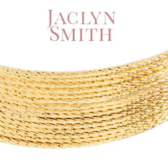Jaclyn Smith Luminescent Gold Cuff Bracelet
