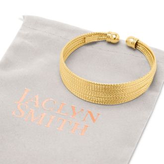 Jaclyn Smith Luminescent Gold Cuff Bracelet