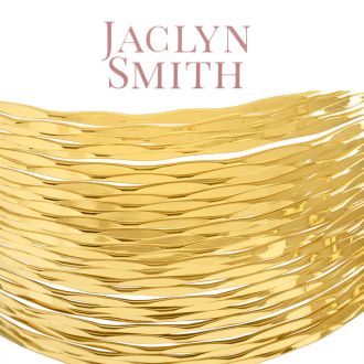 Jaclyn Smith Wide Gold Cuff Bracelet