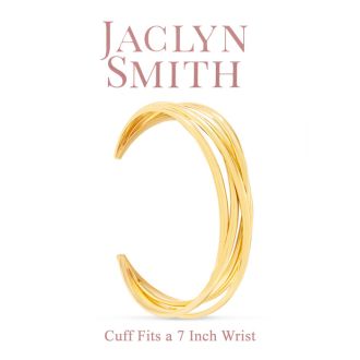 Jaclyn Smith Classic Gold Cuff Bracelet