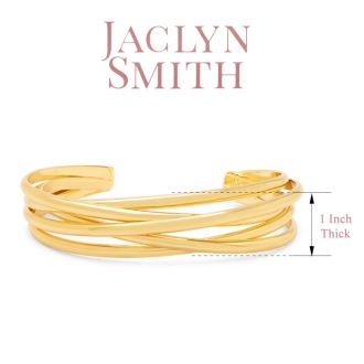 Jaclyn Smith Classic Gold Cuff Bracelet