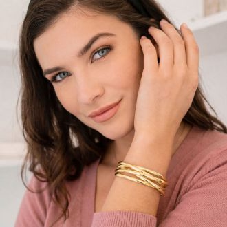 Jaclyn Smith Classic Gold Cuff Bracelet