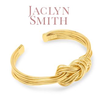 Jaclyn Smith Knotted Gold Cuff Bracelet