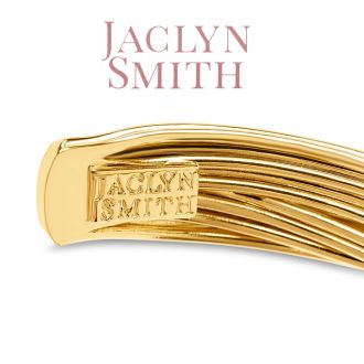 Jaclyn Smith Knotted Gold Cuff Bracelet