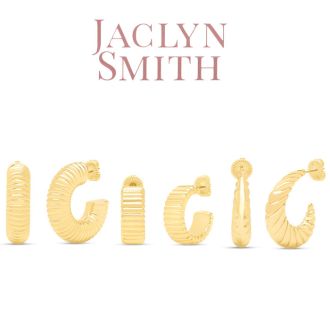 Jaclyn Smith Statement Gold Hoop Earrings Set of 3