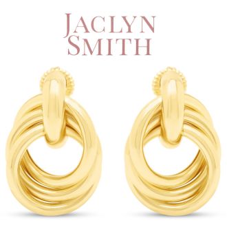 Jaclyn Smith Timeless Drop Earrings In Gold