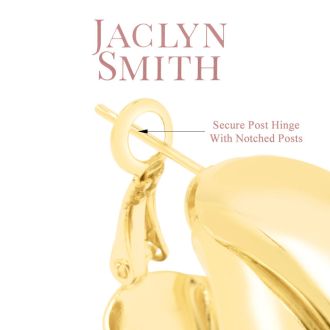 Jaclyn Smith Intertwined Hoop Earrings In Gold