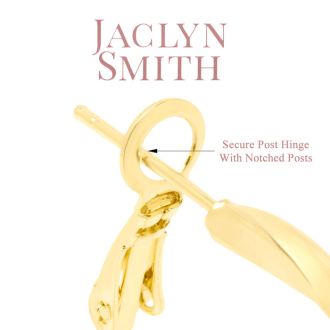 Jaclyn Smith Classic Hoop Earrings In Gold
