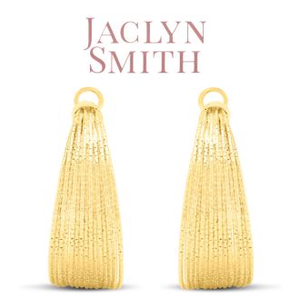 Jaclyn Smith Luminescent Hoop Earrings In Gold