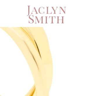 Jaclyn Smith Thick Hoop Earrings In Gold