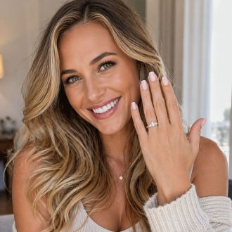 1 1/2 Carat Fancy Lab Grown Diamond Eternity Engagement Ring In Sterling Silver