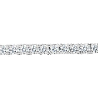 5 Carat Lab Grown Diamond Tennis Bracelet In Sterling Silver, 7 Inches
