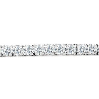 8 Carat Lab Grown Diamond Tennis Bracelet In Sterling Silver, 7 Inches