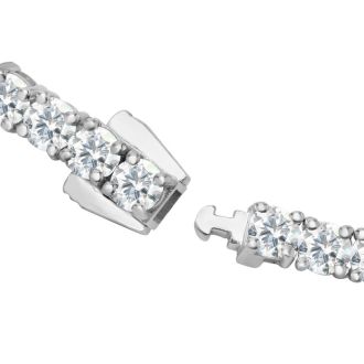 8 Carat Lab Grown Diamond Tennis Bracelet In Sterling Silver, 7 Inches