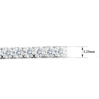 8 Carat Lab Grown Diamond Tennis Bracelet In Sterling Silver, 7 Inches