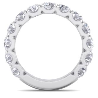2 1/2 Carat Diamond Wedding Band In 14 Karat White Gold