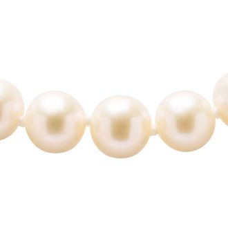 Estate Jewelry Freshwater Pearl Strand Necklace With Sterling Silver Safety Bow Clasp, 18 Inches