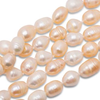 Estate Jewelry Creamy White 11x8 Baroque Pearl Strand, 120 Inches