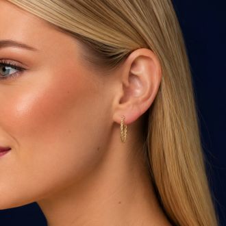 Jaclyn Smith Adorable Gold Hoop Earrings Set of 5