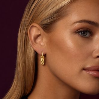 Jaclyn Smith Party Gold Hoop Earrings Set of 3