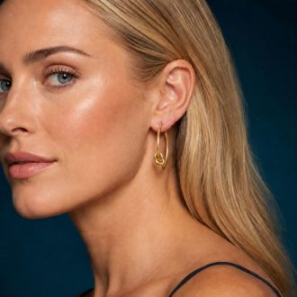 Jaclyn Smith Special Gold Hoop Earrings Set of 3