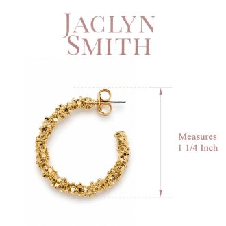 Jaclyn Smith Evening Hoop Earrings In Gold