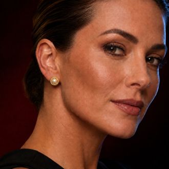 Martha Stewart Everyday Pearl Stud Earrings In Gold