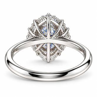 Estate Jewelry IGI Certified 2.57 Carat Oval Shape Lab Grown Diamond Engagement Ring In 14K White Gold