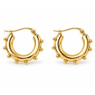 Draper James Dotted Hoop Earrings In Gold
