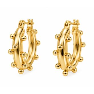 Draper James Dotted Hoop Earrings In Gold